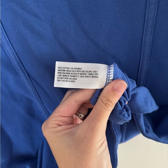 Women's Wild Fable Square Neck Tank Dress Short Mini Sleeveless Royal Blue Small - Picture 3 of 5